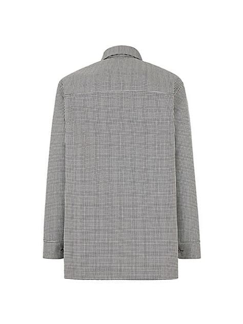 giubbotto fendi bianco|Buy Fendi Giubbotto Houndstooth Reversible Shirt Jacket .